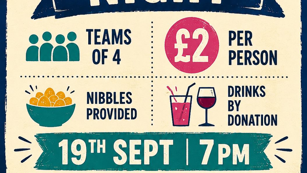 Quiz night 19th Sept