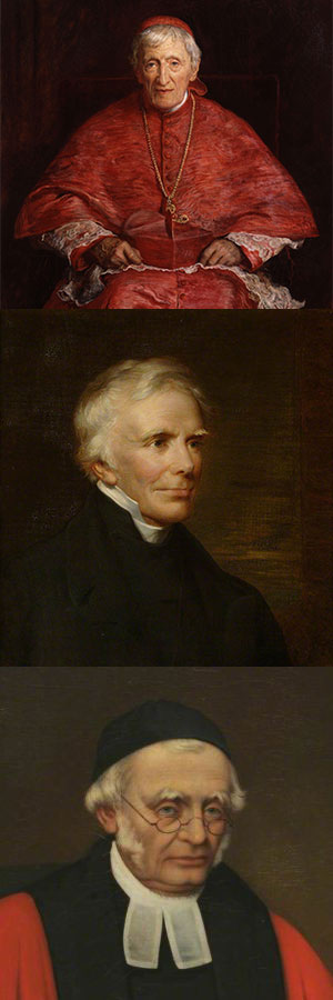 John Henry Newman, John Keble and Edward Bouverie Pusey